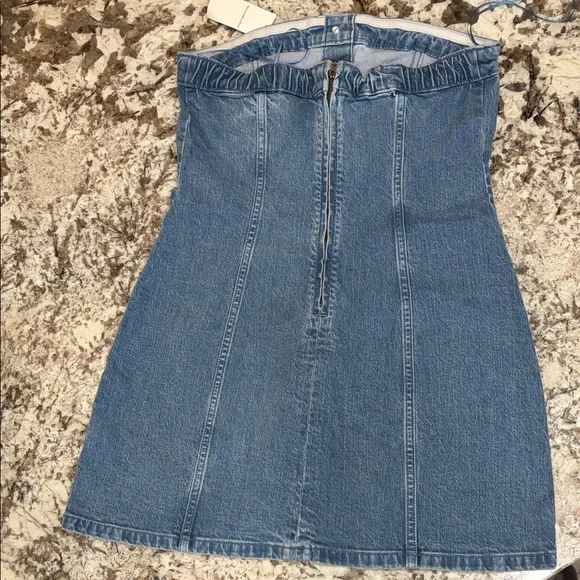Abercrombie & Fitch Blue Denim Mini Dress - Picture 2 of 3